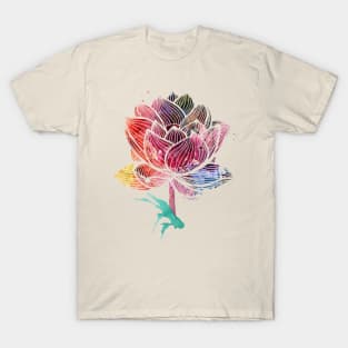 Watercolour Lotus T-Shirt